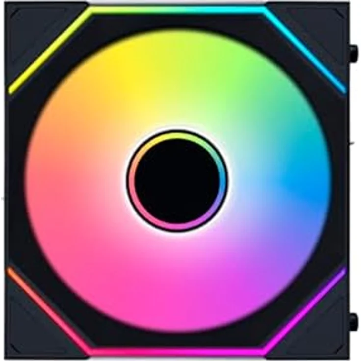 Lian Li UNI FAN SL-INF, 120mm Wireless Lüfter mit ARGB, PWM und hohem Airflow, schwarz – Bild 2