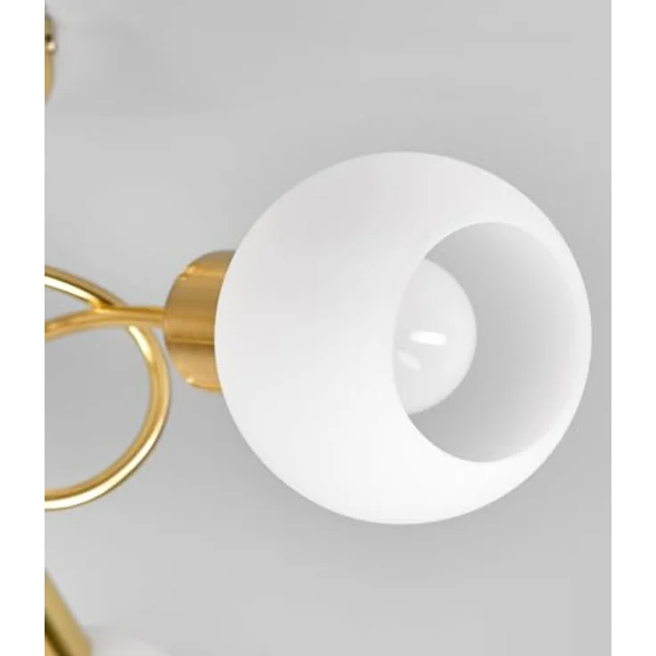 Lindby Deckenlampe 'Elaina' in Gold/Messing aus Metall (3 flammig, E14) - Hochwertige Deckenleuchte für gemütliche Wohnzimmeratmosphäre – Bild 4