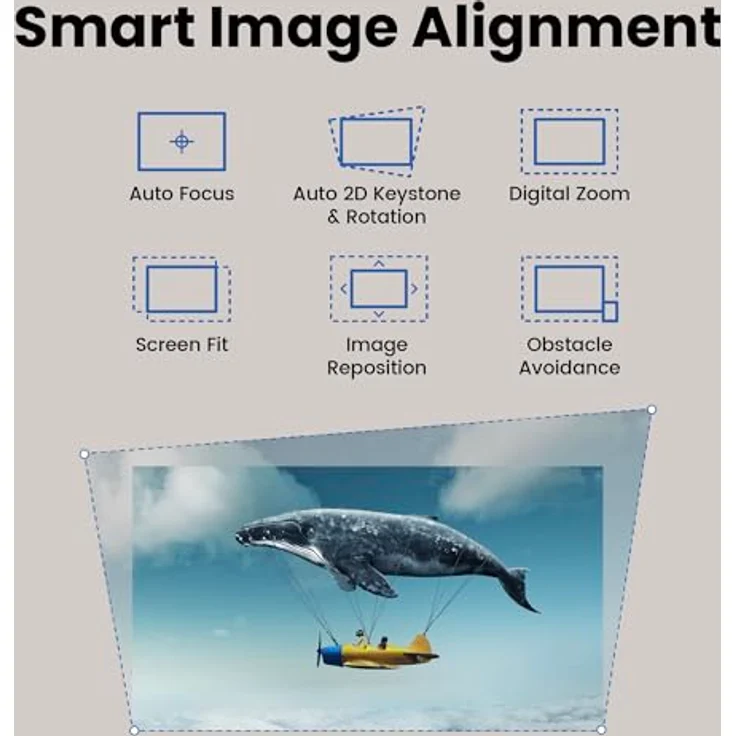 BenQ GP520 4K HDR 2600 lm LED-Wohnzimmerprojektor für Home Entertainment mit Google TV, Auto Cinema Mode, MEMC, Rec.709, HDR10+, HDMI 2.1, USB-A, USB-C, Wifi6, Bluetooth5.2, eARC, Dolby, 7.1 Kanal - Schwarz – Bild 4