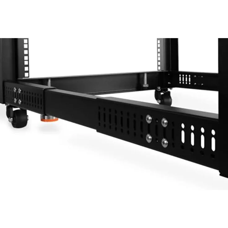 Alphacool 13737 ES 19" Open Frame Serverrack 18HE Verstellbare Tiefe Server Rack Gehäuse – Bild 5