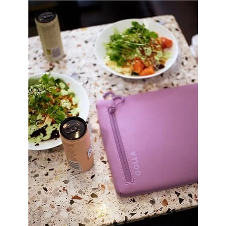 Golla Laptop Tasche/Wasserdichter Laptop Sleeve aus Neopren/Für MacBook, Asus und weitere Notebooks/Elegante Laptophülle/Reißverschluss mit Neoprenmantel/14 Zoll/Pastel Lilac – Bild 4