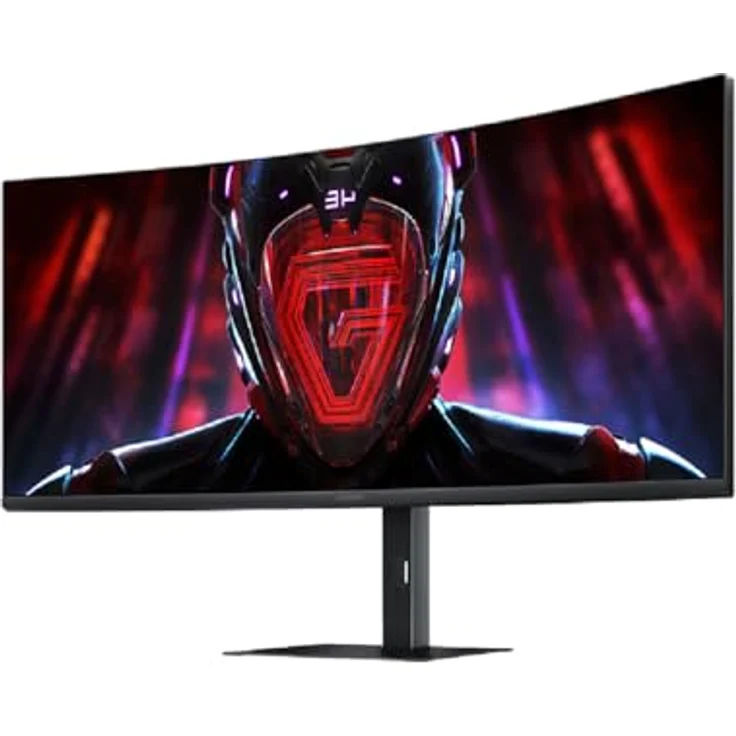 Xiaomi G34WQi Ultrawide Gaming Monitor 34 Zoll - WQHD, 180Hz, 1ms, HDR 10, 100% sRGB, 4000:1 Kontrast, 350nits, FreeSync, RGB Ambient Light, Low Blue Light, Randlos, Schwarz – Bild 5