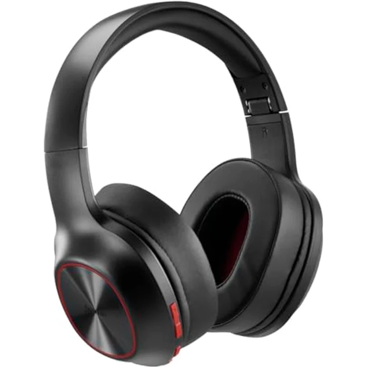 Hama Spirit Calypso III, Bluetooth Over-Ear-Kopfhörer mit 60 Stunden Akkulaufzeit, rot/schwarz – Bild 2