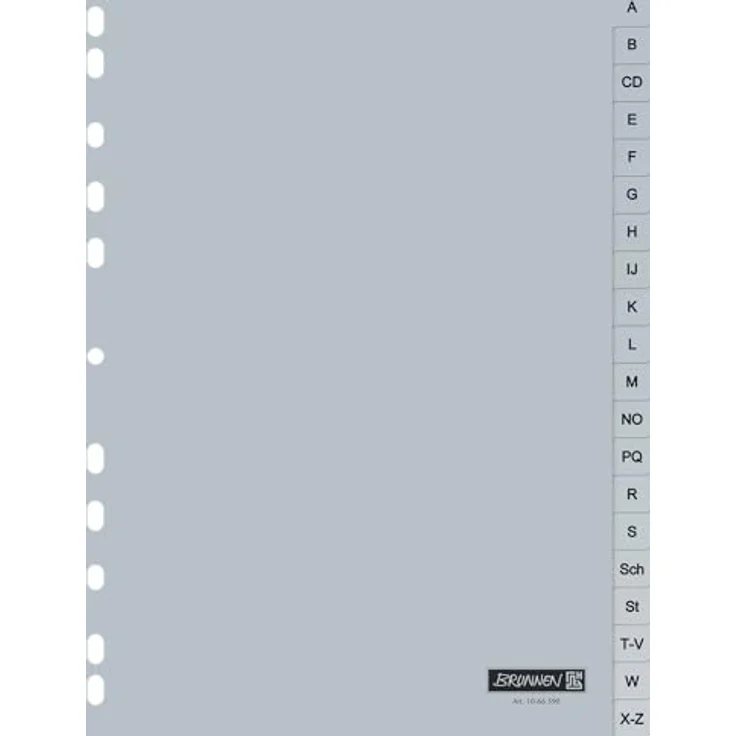 Brunnen Verlag Aktenordner, Ringbuchregister A-Z, 20 Blatt, Kunststoff – Bild 2