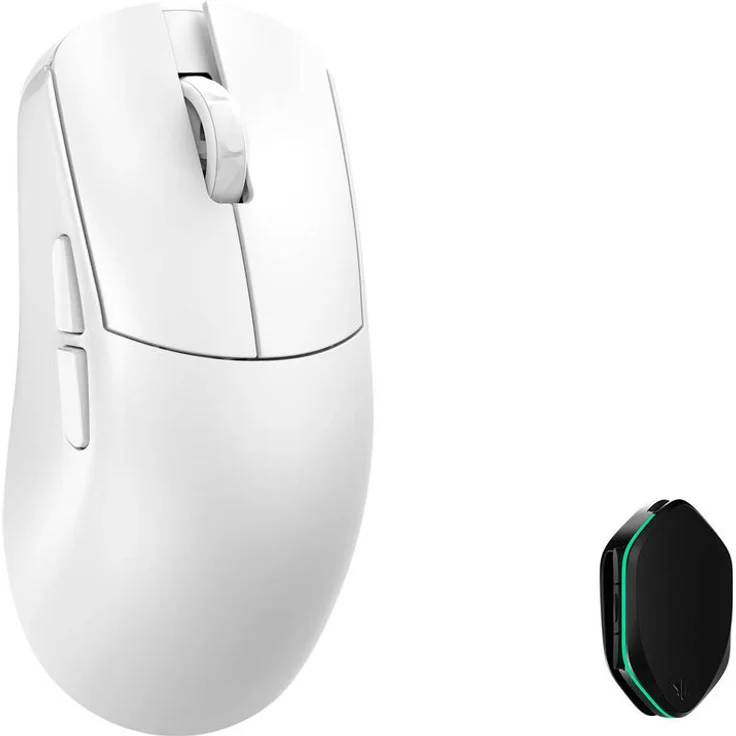 WLMouse YING Magnesium Kabellose Gaming Maus, PAW3950HS, 30000 DPI, 8K Polling Rate, OMRON Optical Switches, 47g, weiß