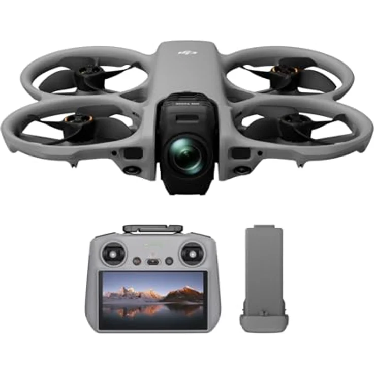 DJI Avata 360 (RC 2), 360°-Drohne mit 1-Zoll-8K-360°-Imaging und Propellerschutz, inkl. integrierter Fernsteuerung mit Display – Bild 1