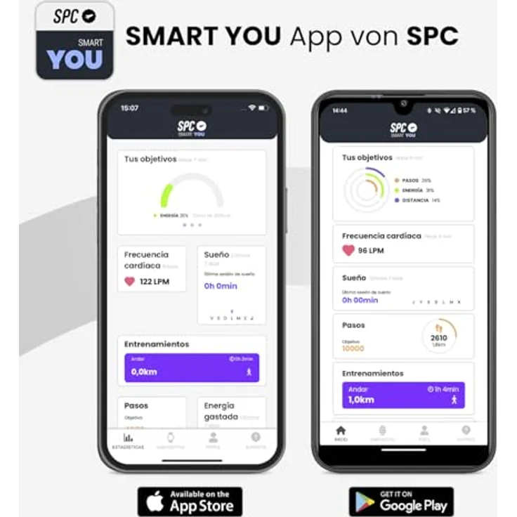 SPC Smartwatch 9654N (42.50 mm), Smartwatch mit integriertem Pulsmesser und benutzerfreundlicher Schnittstelle, schwarzes Design – Bild 6