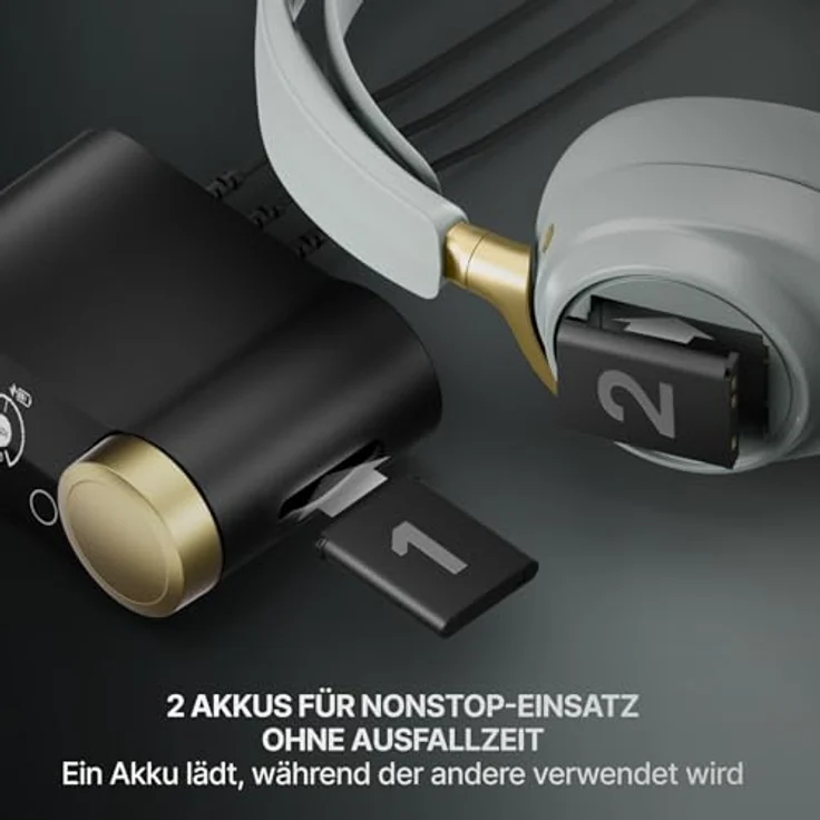 SteelSeries Arctis Nova Elite, Kabelloses Gaming Headset mit 96-kHz/24-Bit-Sound, Active Noise Cancelling, Weiss – Bild 6