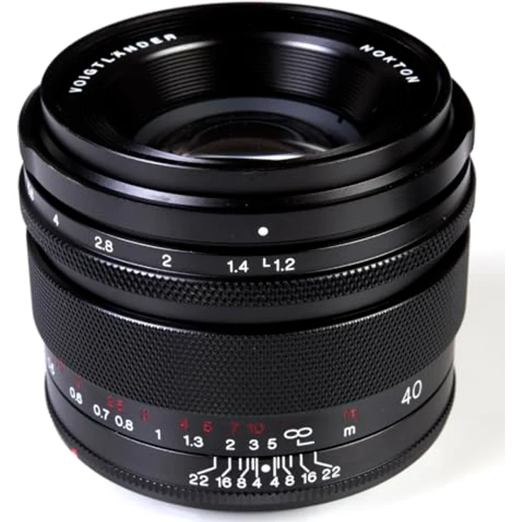 Voigtlander RF 40 mm F1.2 Nokton asphärisches Objektiv kompatibel mit Canon RF, schnelles Objektiv mit manueller Fokussierung, optimiert für Canon RF-Sensoren, 58 mm Filtergröße, Metall-Gegenlichtblende, 3-Achsen-Bildstabilisierung möglich – Bild 5