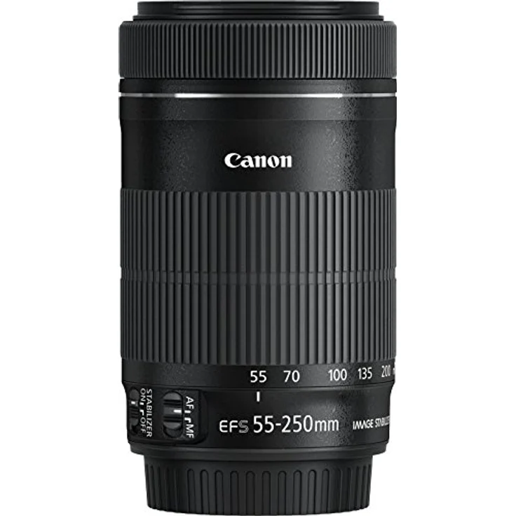 Canon Telezoomobjektiv EF-S 55-250mm F4-5.6 IS STM Telezoom für EOS (58mm Filtergewinde, optischer Bildstabilisator) schwarz - Preisvergleich – Bild 3
