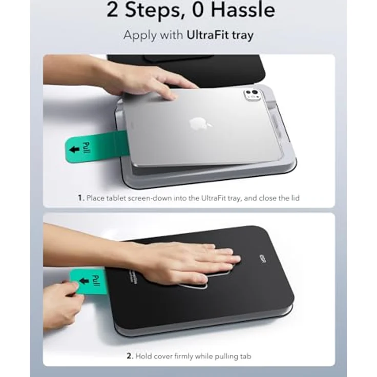 ESR 2 Stück Schutzfolie für iPad Pro 13 Zoll M5/M4 (2025/2024), 9H Härte, kratzfest, HD-Klarheit, blasenfrei, unterstützt Pencil (USB-C)/Pro – Bild 4