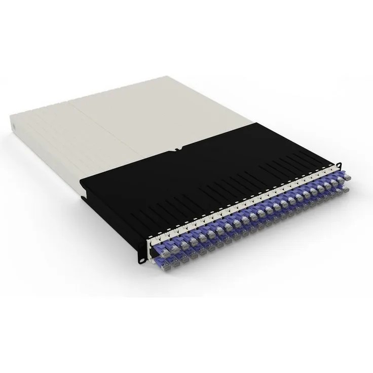 PATCHBOX Netzwerkschrank patchbox.one / 30RU / STP / Violet, Kabelmanagement-System mit 24 einziehbaren Cat.6a-Patchkabeln und 10-Jahres-Garantie