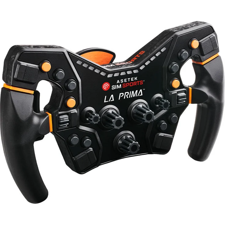 Asetek SimSports La Prima Formula Wheel, Racing-Simulatoren Lenkrad in Formel-Look, Aluminium und Carbon
