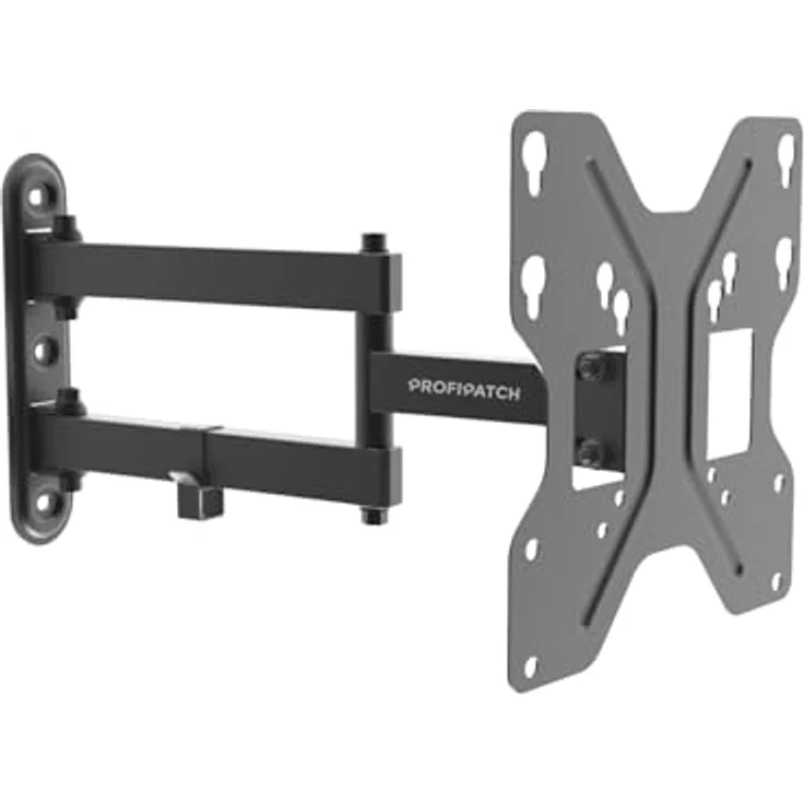 ProfiPatch TV Halterung 17-42 Zoll, schwenkbar & neigbar bis 30kg, schwarz – Bild 1