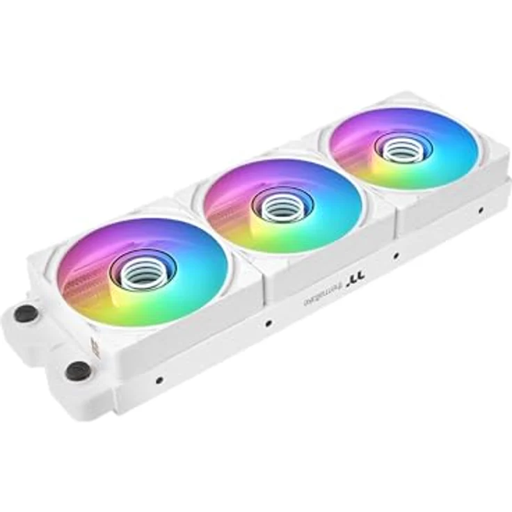 Thermaltake CT140 EX Infinity ARGB Sync, 140-mm-ARGB-PWM-Lüfter im 3er-Pack mit Dual Infinity Mirrors und MagForce 2.0, Farbe: Snow – Bild 2