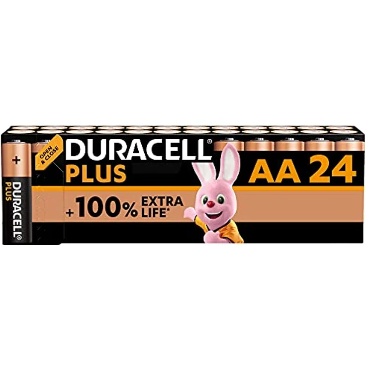 Duracell Plus AA Mignon Alkaline-Batterien, 1.5V LR6 MN1500, 24er-Pack – Bild 1