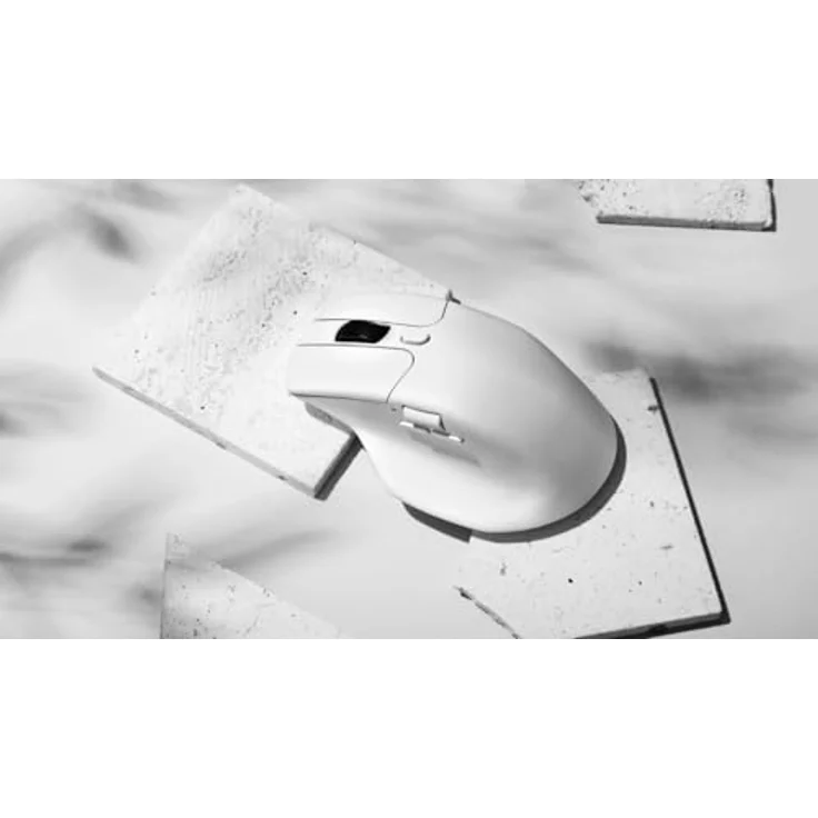 Keychron M6 4000 Hz Kabellose optische Maus Bluetooth 5.1/2.4 GHz/USB, Leichtgewicht 78g, programmierbar, PixArt 3395 Sensor mit bis zu 26K DPI/ 650 IPS für Windows Mac Linux - Weiß - Preisvergleich – Bild 3