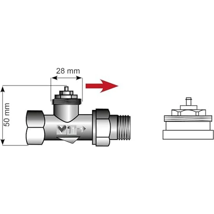 Eurotronic 700100 Herz Metalladapter für elektronische Heizkörperthermostate, Metall – Bild 5