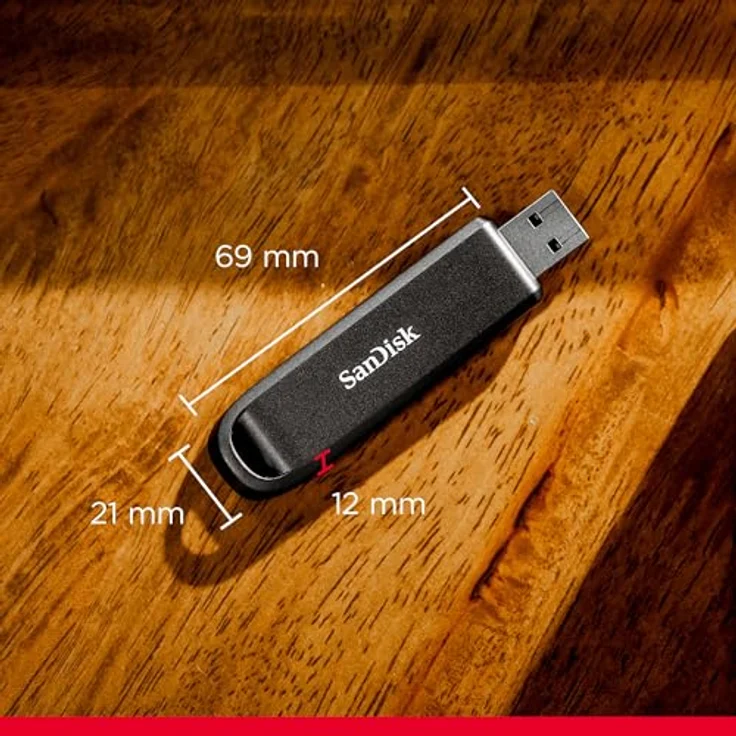SanDisk Extreme PRO 2 TB USB Type-A Flash-Laufwerk, Lesegeschwindigkeiten bis zu 1.000 MB/s, Schreibgeschwindigkeiten bis zu 900 MB/s, RescuePRO Deluxe-Software – Bild 3