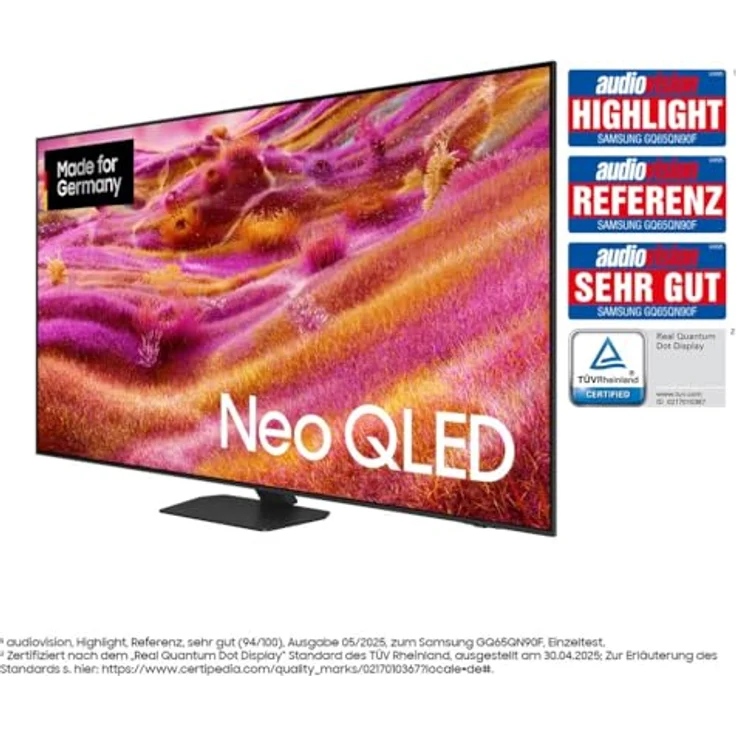 Samsung Neo QLED 4K QN90F, 65 Zoll (163 cm) Mini LED, UHD Fernseher mit NQ4 AI Gen3 Prozessor, Glare Free, Neo Quantum HDR+, 4K Upscaling Pro, Dolby Atmos, Knox Security, Samsung Vision AI Smart TV (2025) – Bild 3