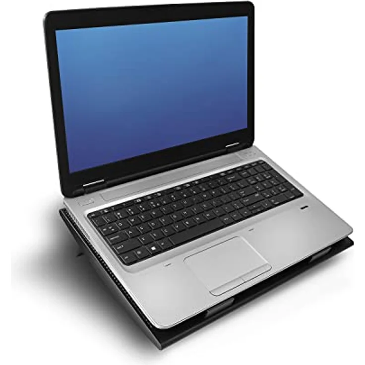 ACT Laptop Kühler 17 Zoll, Business Laptop Ständer Höhenverstellbar (2 Ergonomische Positionen), 2 Leiser Lüfter für das Büro, 4-Port-USB-Hub - AC8105 – Bild 3