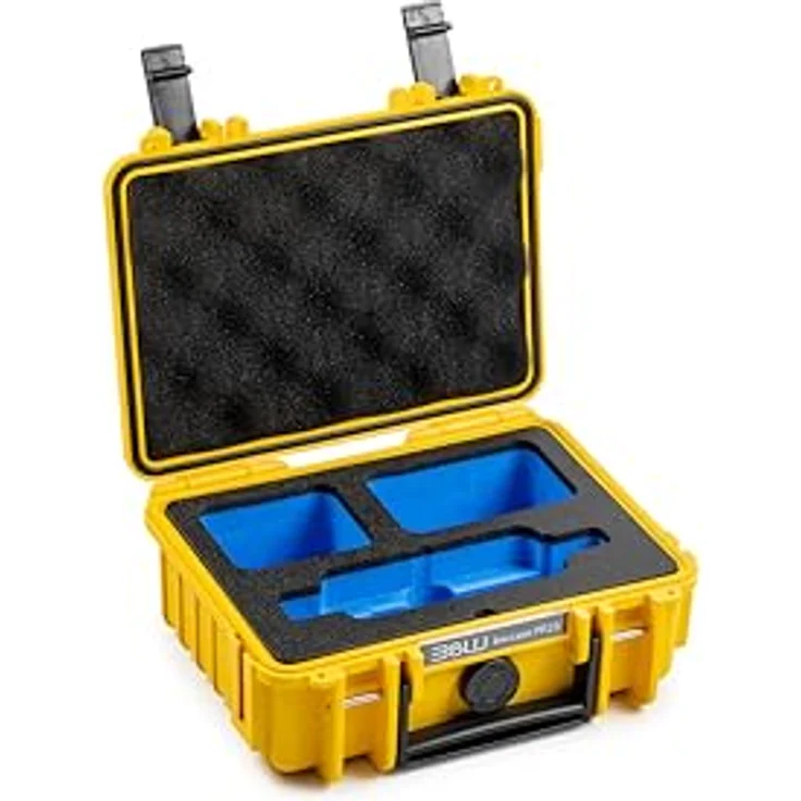 B&W International B&W action.case PP.23 gelb für Insta360 X3, Kameratasche mit 2.30 l Volumen, Gelb – Bild 1