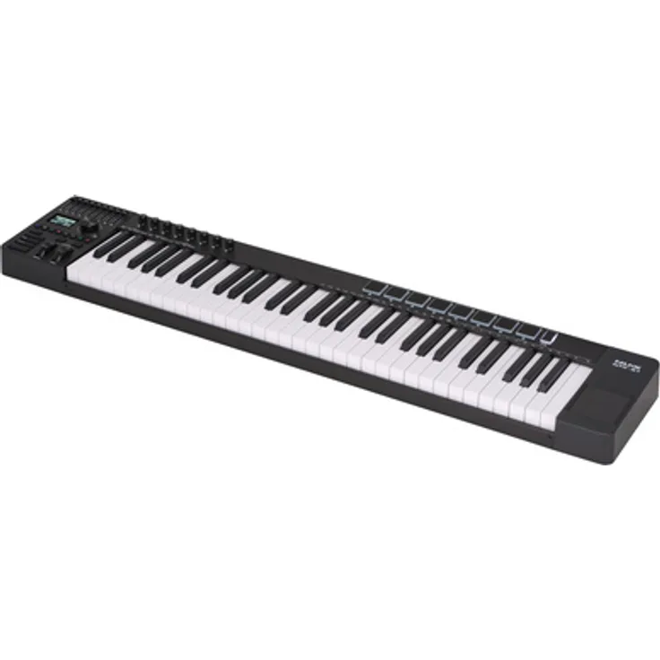 Nux NTK-61, USB-MIDI-Keyboard-Controller mit 61 halbgewichteten Tasten, Aftertouch, integrierten Arpeggiator und 16 Szenenspeichern
