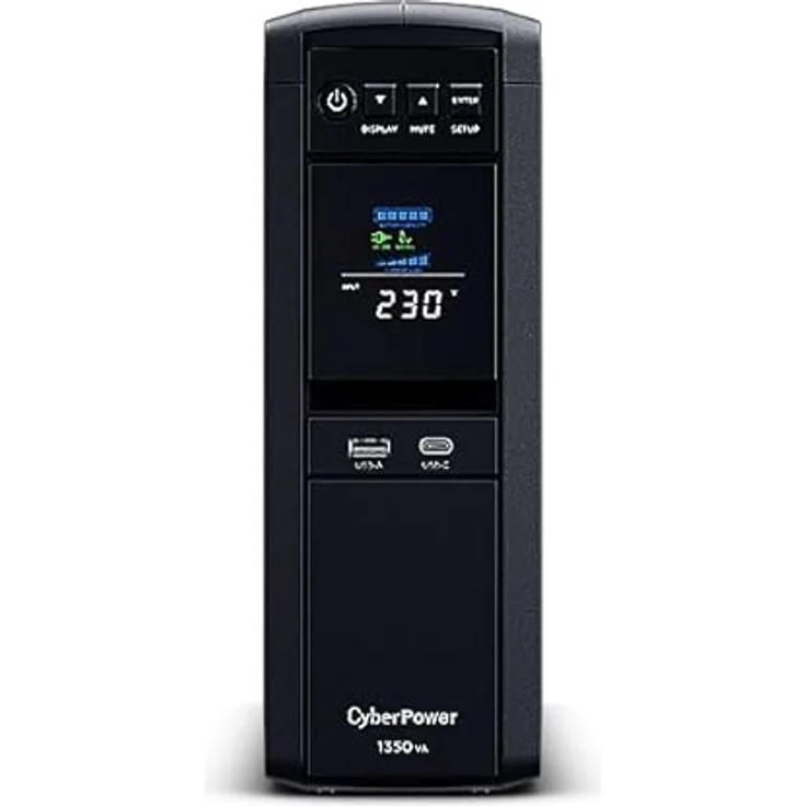 CyberPower Cp1350epfclcd 1350 Usv Schwarz, USV für Mac Mini, iMac und Mac Pro mit PFC Sinewave-Technologie – Bild 3