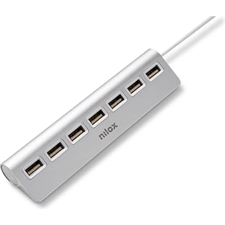 Nilox HUB 7 Port 2.0 Aluminium – Bild 2