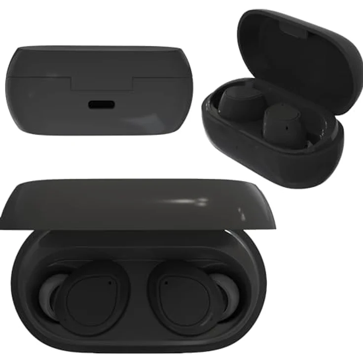 FOREVER Maxlife MXBE-04 TWS, Kabellose Bluetooth 5.3 In-Ear Ohrhörer mit Touch-Steuerung und Tragbarem Ladecase, Schwarz – Bild 1