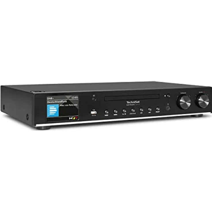 TechniSat DIGITRADIO 143 CD (V3) – Digital HiFi-Tuner, Internetradio (DAB+, UKW, Bluetooth-Audiostreaming, Spotify Connect, CD-Player, WLAN, Breite 43,5 cm, App-Steuerung, Fernbedienung) Schwarz – Bild 1