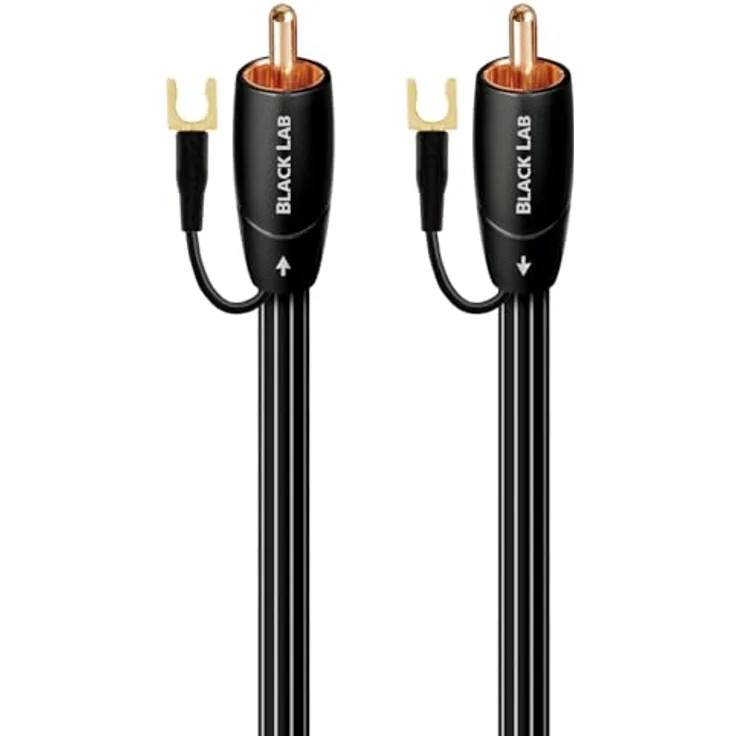 AudioQuest 2 m Black Lab Cinch-Kabel, Schwarz - Audiokabel (Cinch, RCA, Kupfer, 2 m) – Bild 2