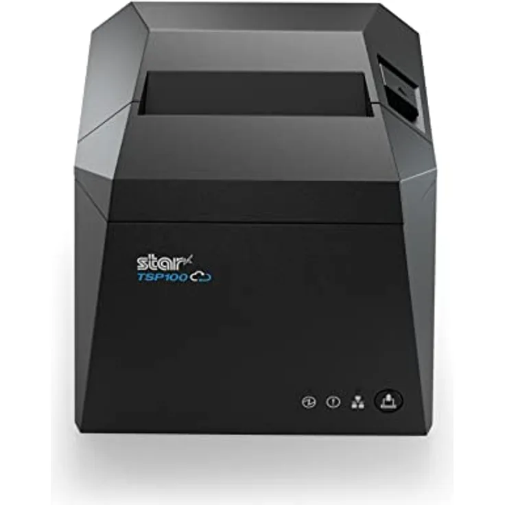 Star Micronics TSP143IV UE GY E+U, Thermodrucker für 80mm Breite, 250mm/s, Grau, mit CloudPRNT und automatischem Schneidesystem