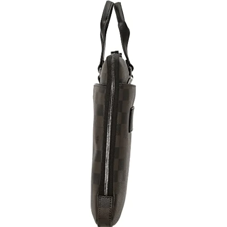 Joop! Businesstasche Cortina Piazza Janus Seal Brown, Laptop Sleeve mit extra Polsterung, modernem Karo-Design – Bild 3