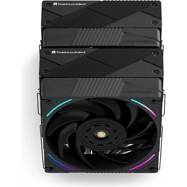 Thermalright Phantom Spirit 120 EVO, Dual-Tower CPU Kühler mit 7 Heatpipes, 120 mm Lüftern, Schwarz – Bild 4