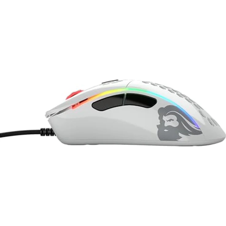 Glorious PC Gaming Race Model D- Gaming-Maus mit Kabel, Weiß Glänzend – Bild 4