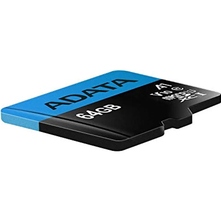 ADATA 64GB, microSDHC, Class 10 Speicherkarte Klasse 10 UHS-I - Speicherkarten (microSDHC, Class 10, 64 GB, MicroSDHC, Klasse 10, UHS-I, 85 MB-s, Schwarz, Blau) – Bild 4