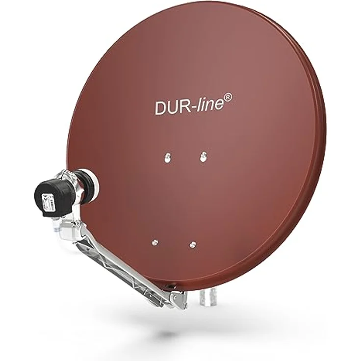 DUR-line Select 60/65 cm Sat Anlage 1 Teilnehmer Komplett Set rot – Bild 2