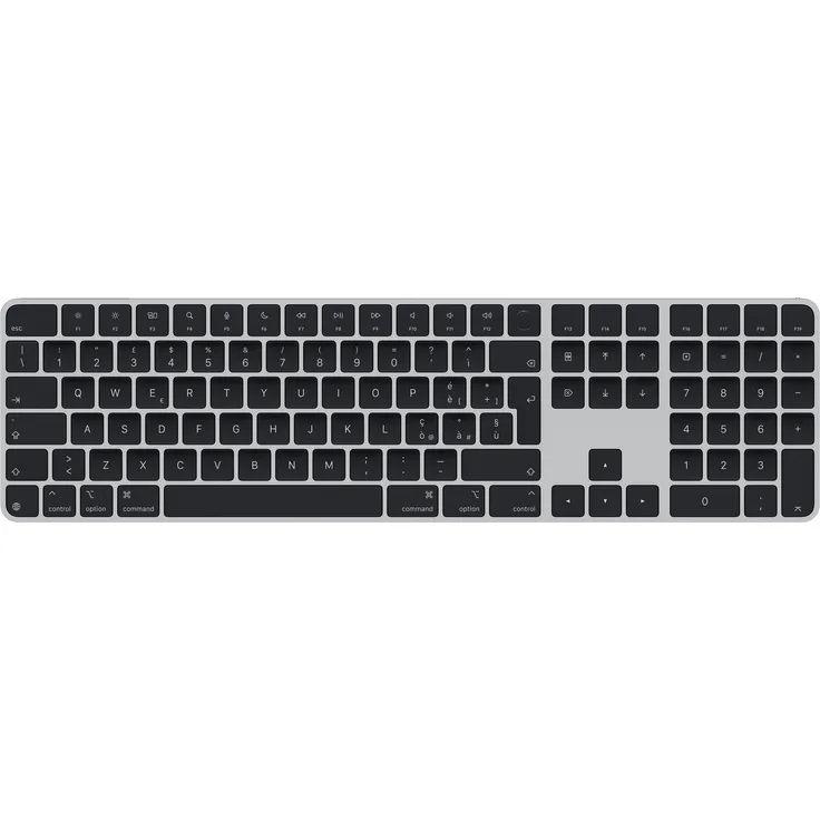 Apple Magic Keyboard with Touch ID and Numeric - Tastatur - QWERTY, kabellos, USB‑C Anschluss, Space Grau