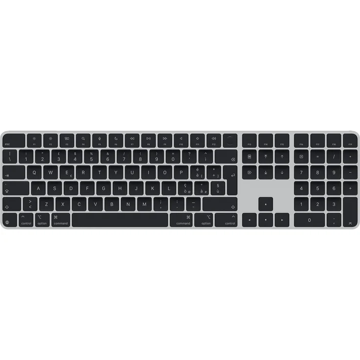 Apple Magic Keyboard with Touch ID and Numeric - Tastatur - QWERTY, kabellos, USB‑C Anschluss, Space Grau