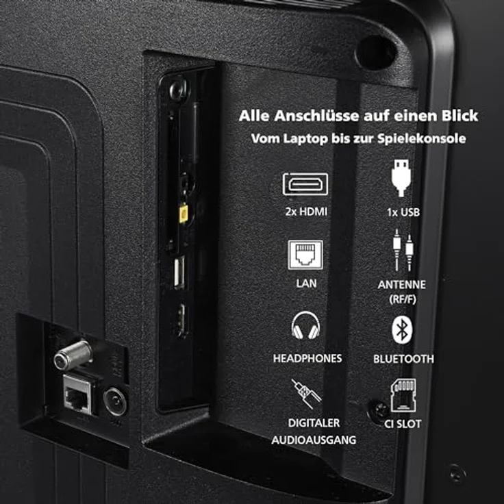 Toshiba 40LA3E63DAZ Android TV 40 Zoll Fernseher (Full HD Smart TV, HDR, Triple-Tuner, Dolby Audio, Bluetooth) [2024] – Bild 3