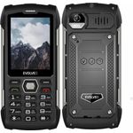 Evolveo StrongPhone H1, robustes Tastenhandy mit 5000 mAh Akku, Dual-SIM, wasserfest, schwarz-silber