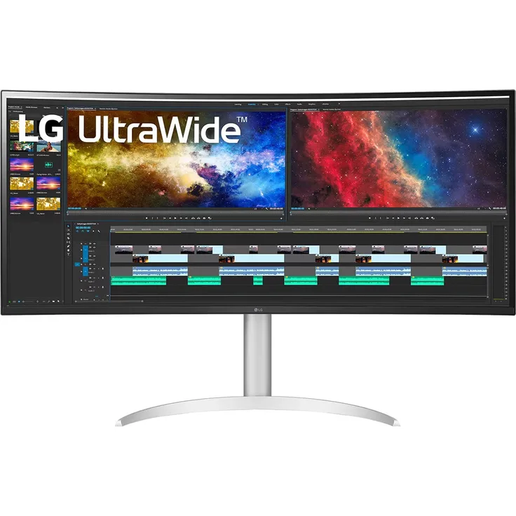 LG 38BQ85C-W, 37,5" Curved UltraWide™ QHD+ IPS Monitor, 3840 x 1600, 75Hz, 5ms, USB Type-C™, HDR10, DCI-P3 95%
