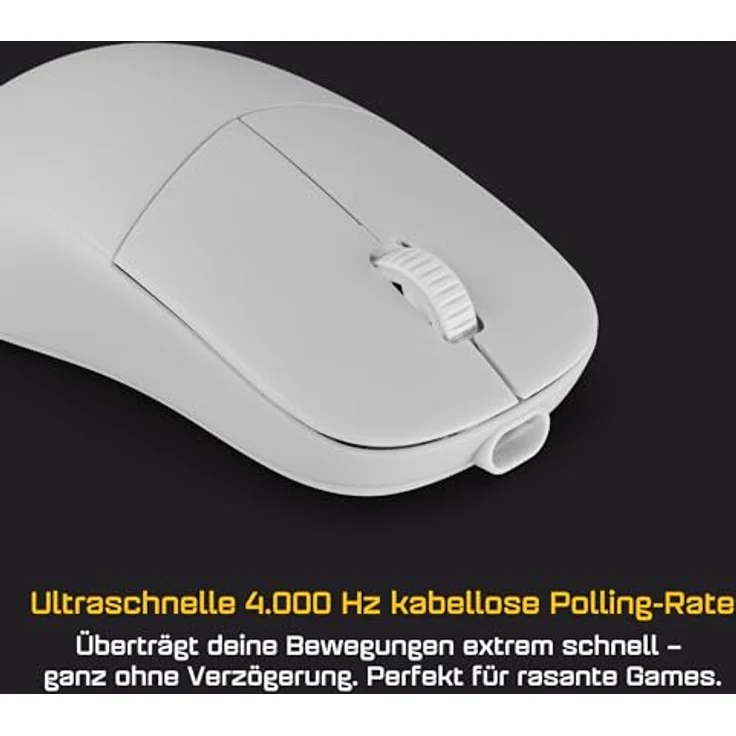 Endgame Gear XM2w 4k v2 Gaming-Maus, kabellos mit 4.000 Hz Polling-Rate und PixArt PAW3950 Sensor - White Frost – Bild 2