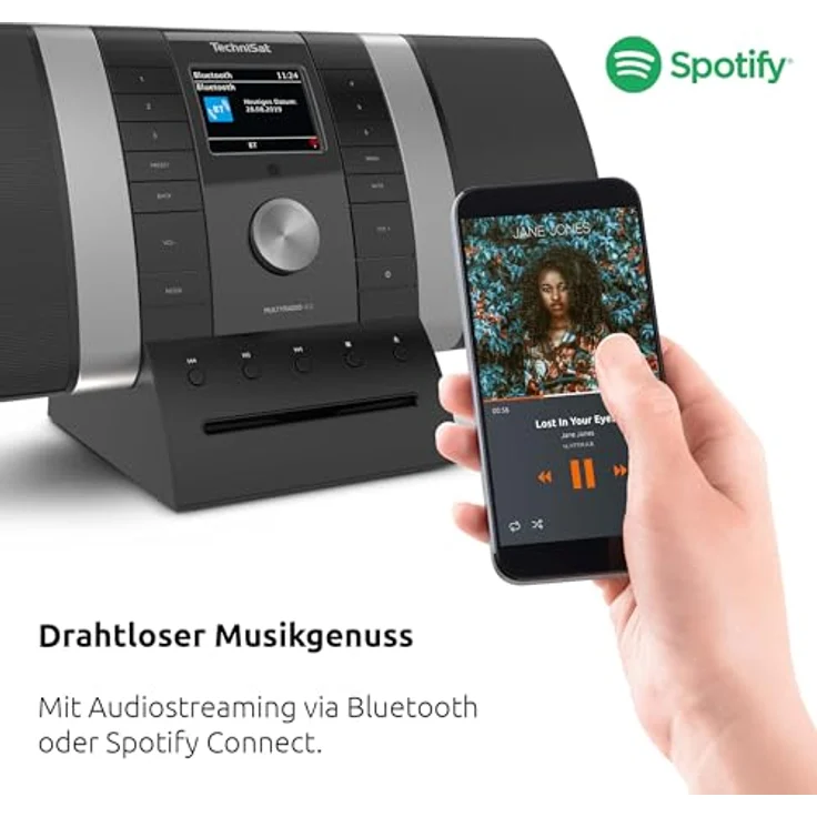 TechniSat Multyradio 4.0 SE (UKW, Internetradio, DAB+, WLAN, Bluetooth), Radio, Schwarz, Silber – Bild 5