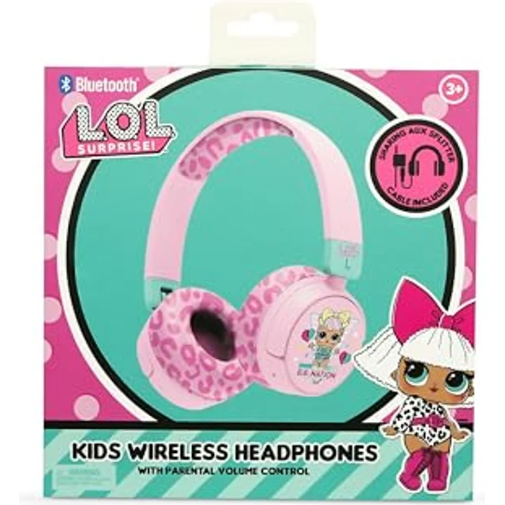 OTL B.B.Nation, Kabellose Kopfhörer mit V5.3 Bluetooth, 24 Stunden Akkulaufzeit, verstellbar für Kinder ab 3 Jahren, inkl. 3,5-mm Klinkekabel – Bild 2