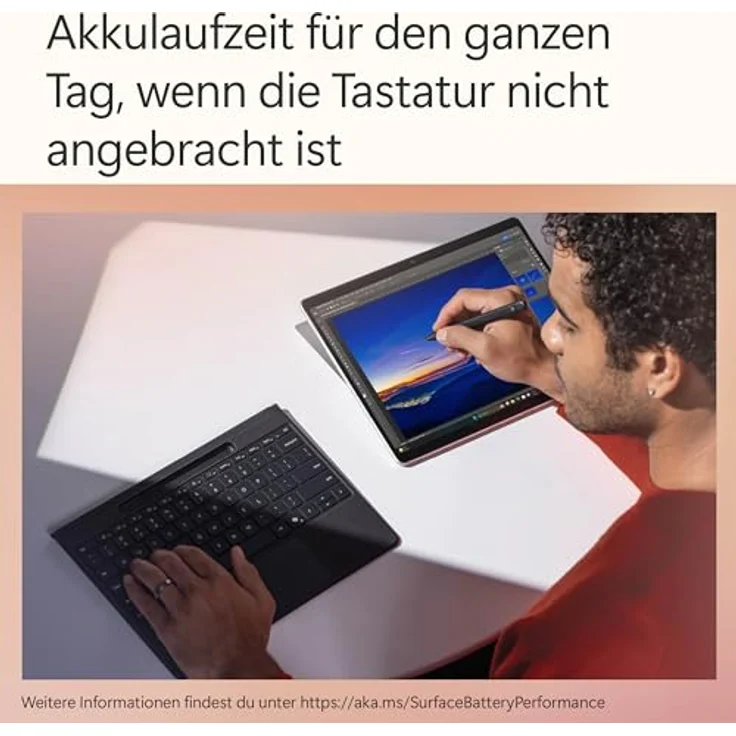 MICROSOFT Surface Pro Flex Keyboard, Tablet-Tastatur mit haptischem Touchpad, schwarz, abwärtskompatibel mit Surface Pro 8/9 – Bild 8