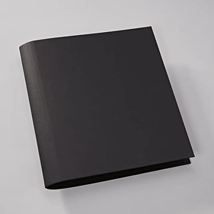 Semikolon 353303 Fotoordner 4 Ring – 29,5 x 32 cm – Efalinbezug, für Album, Fotobuch mit Ringheftung – black schwarz – Bild 2
