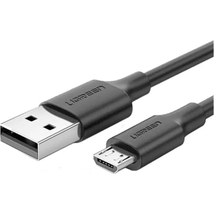 Ugreen USB 3.0 - Micro USB 2.4A Cable 2m Black - Hochwertiges USB-Kabel mit PU-Kupfer, nickelierten Anschlüssen – Bild 1