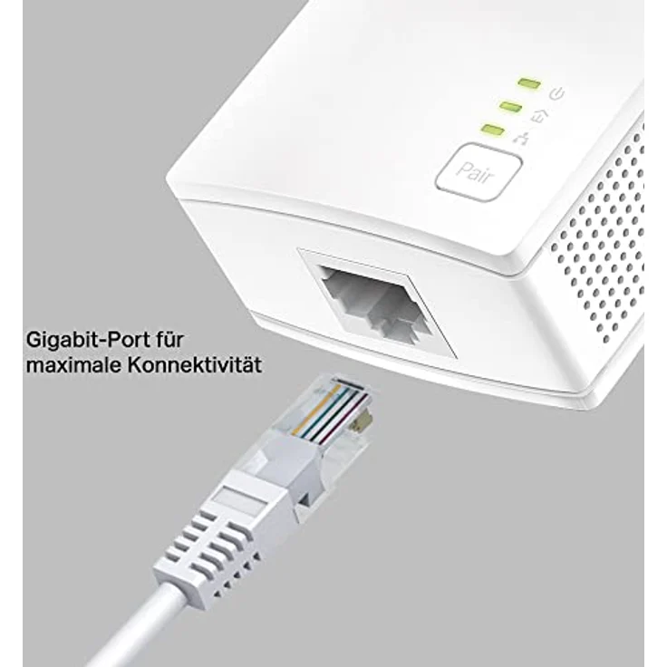 TP-Link TL-PA7017KIT AV1000 Gigabit Powerline Adapter (1x Gigabit Port, Plug und Play, energiesparend, kompatibel zu allen gängigen Powerline Adaptern) weiß – Bild 4